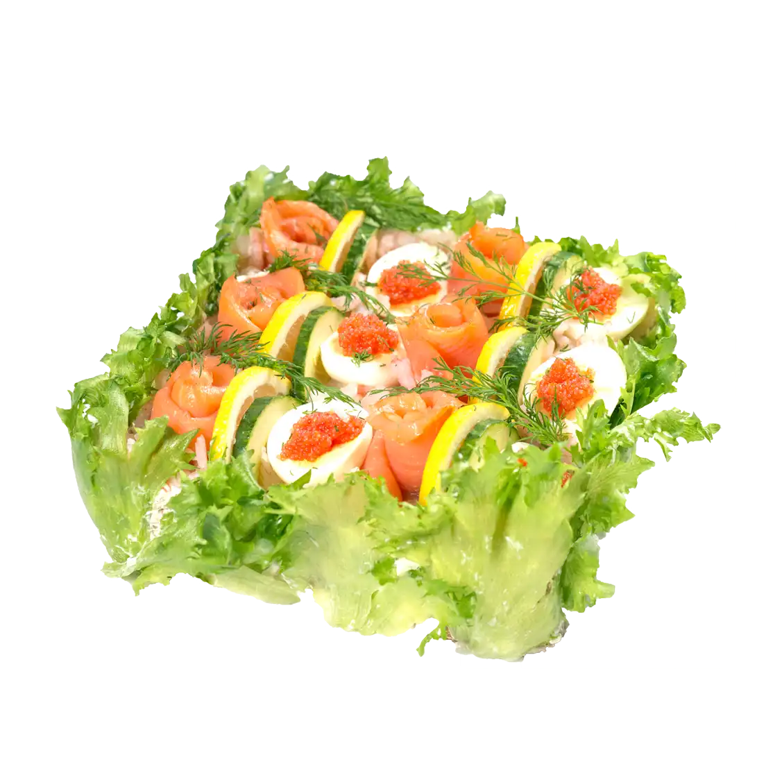 Smörgåstårta Lax & räkor, 12 bitar